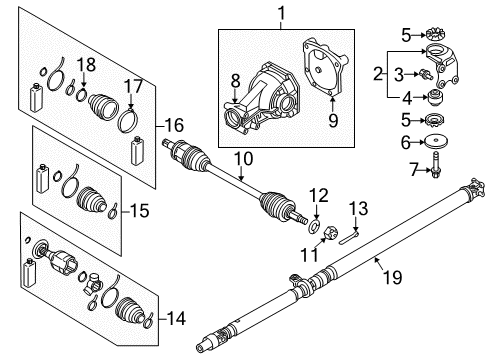 2009 Mitsubishi Lancer Drive Axles - Rear RETAINER-Cv Joint Diagram for MB160387