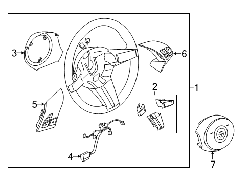 2008 BMW Z4 Steering Column & Wheel, Steering Gear & Linkage Connecting Line, Airbag / Slip Ring Diagram for 32301097246