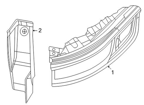 2021 Jeep Grand Cherokee L Tail Lamps Tail Diagram for 68421133AD