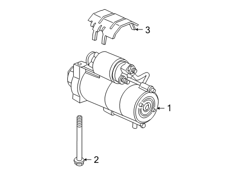 2008 Chevrolet Express 1500 Starter Starter Asm, (Remanufacture)(Pg260D) Diagram for 19168040