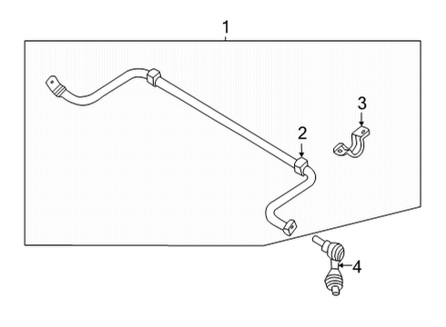 2021 Nissan Sentra Stabilizer Bar & Components - Rear Stabilizer Assy-Rear Diagram for 56229-6LB0A