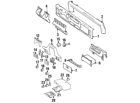 1987 Jeep Wrangler Switches Switch-Backup Diagram for 53004522