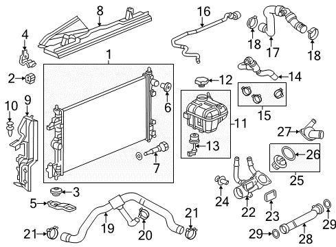 2011 Saab 9-5 Powertrain Control Front Oxygen Sensor Diagram for 12619211