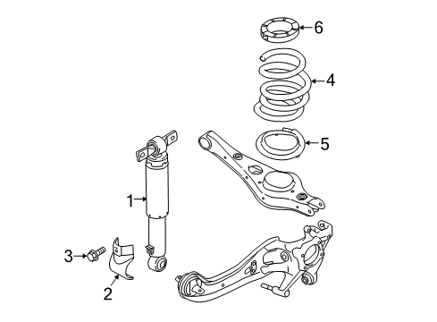 2015 Kia Sedona Shocks & Components - Rear Pad-Rear Spring, Lower Diagram for 55323A9000