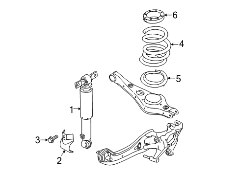 2017 Kia Sedona Shocks & Components - Rear Rear Shock Absorber Assembly Diagram for 55310A9400