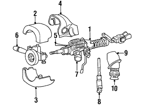 1997 Chrysler Town & Country Switches Switch-Multifunction Diagram for 5012382AA