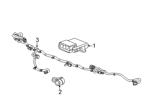 2015 Cadillac CTS Electrical Components Module Diagram for 23489449