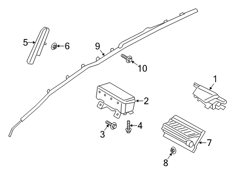 2015 Ford C-Max Air Bag Components Front Seat Air Bag Diagram for DM5Z-54611D10-A