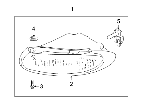 2005 Dodge Stratus Bulbs Fog Lamp Housing Diagram for MR957885