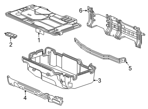 2020 Honda CR-V Battery RR- COVER, IPU Diagram for 1D970-5RD-000