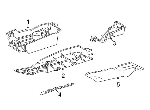 2016 Toyota RAV4 Exterior Trim - Pillars, Rocker & Floor Under Cover Diagram for 50819-0R010