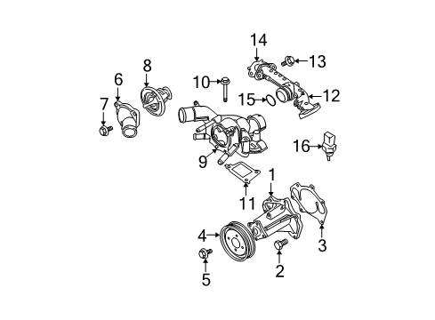 2012 Nissan Pathfinder Powertrain Control Bolt-Hex, Pp W/WLW & Pw Diagram for 08156-8251F