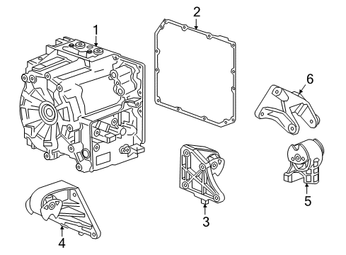 2016 Chevrolet Spark EV Electrical Components Drive Unit Gasket Diagram for 24261094