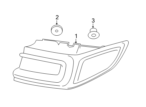 2018 Lincoln Continental Tail Lamps Tail Lamp Diagram for GD9Z-13404-J