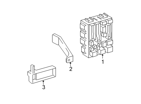 2009 Toyota Yaris Electrical Components Block Assy, Instrument Panel Junction Diagram for 82730-52D30