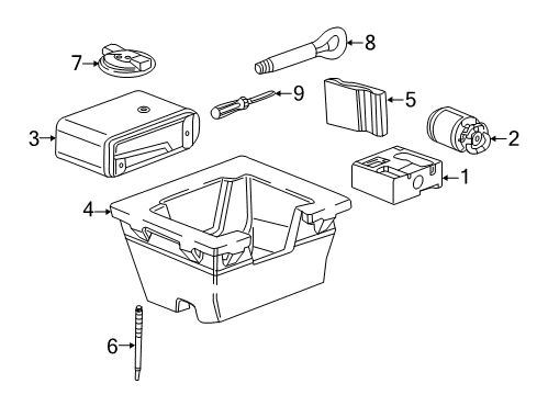 2018 Buick Regal Sportback Inflator Components Compressor Diagram for 39132769