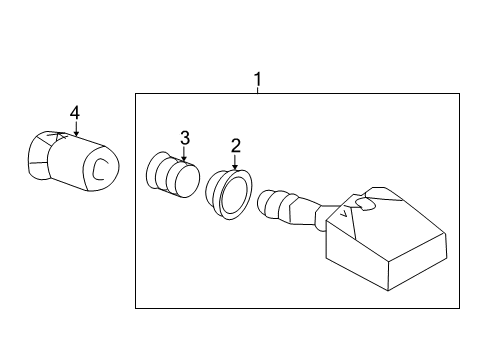 2014 Nissan Rogue Tire Pressure Monitoring Sensor Unit-Tire Pressure Diagram for 40700-5663R