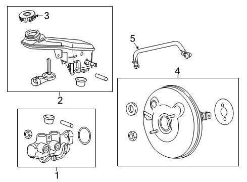 2017 Chevrolet Spark Hydraulic System Booster Hose Diagram for 42477121