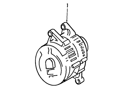 1987 Jeep Comanche Alternator ALTERNATOR Diagram for JR775126