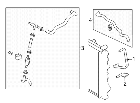 2022 Mitsubishi Outlander Trans Oil Cooler Clamp Diagram for 01558-00451