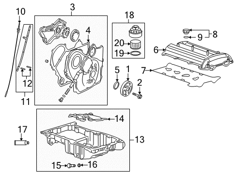 2003 Saturn Ion Filters Tube Asm-Oil Level Indicator Diagram for 24441585