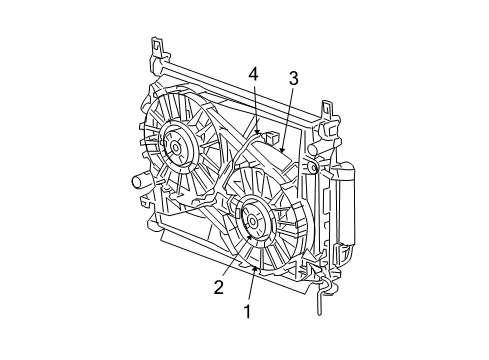 2007 Dodge Charger Cooling System, Radiator, Water Pump, Cooling Fan Glass-BODYSIDE Window Diagram for 5104237AA