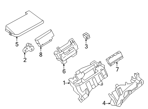 2012 Lexus HS250h Electrical Components Block Assembly, FUSIBLE Diagram for 82620-75030