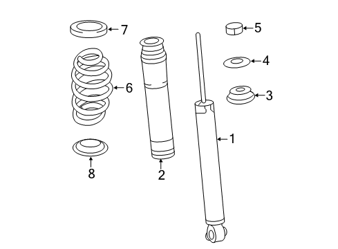 2012 Lexus CT200h Shocks & Components - Rear Spring, Coil, Rear Diagram for 48231-76030