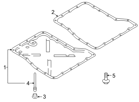 2021 Nissan GT-R Transmission Components Gasket-Oil Pan Diagram for 31397-JF00A
