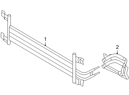 2007 Ford Five Hundred Trans Oil Cooler Transmission Cooler Diagram for 5F9Z-7A095-AC