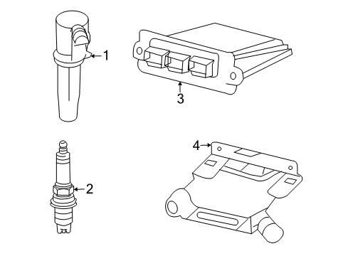2005 Mercury Mariner Ignition Switch Bracket Diagram for 1L8Z-12A659-DA