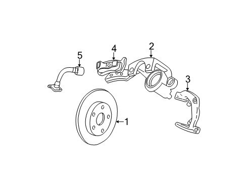 2000 Jeep Grand Cherokee Rear Brakes Brake Rotor Diagram for 52098666