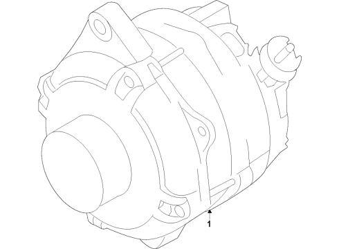 2021 Lincoln Aviator Alternator Alternator Diagram for L1MZ-11A213-A