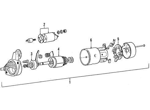 2011 Kia Rio Starter Switch Assembly-Starter Diagram for 3612026810