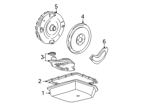 2004 Ford Mustang Automatic Transmission Transmission Diagram for 1R3Z-7V000-BRM