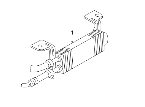 2004 Ford Focus Trans Oil Cooler Transmission Cooler Diagram for XS4Z-7A095-BA