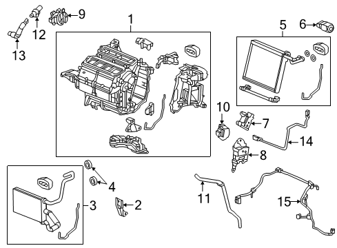 2014 Acura RDX A/C & Heater Control Units Valve Assembly, Expansion Diagram for 80221-TX4-A41
