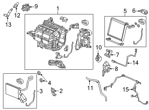 2014 Acura RDX A/C & Heater Control Units Hose B, Aspirator Diagram for 80542-TX4-A41