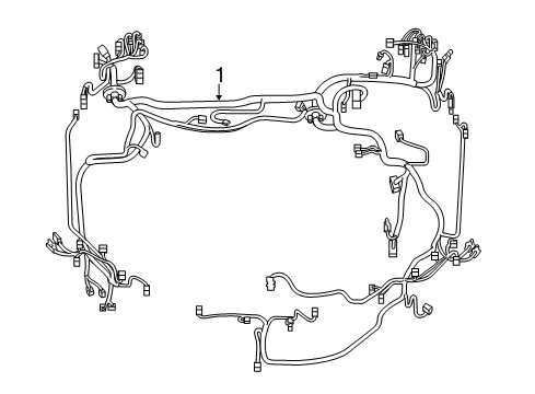 2013 Lexus CT200h Wiring Harness Wire, Engine Room Main Diagram for 82111-76212