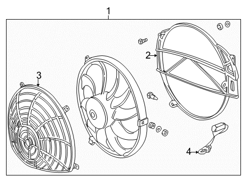 2000 BMW Z3 A/C Condenser Fan Repair Kit Resistor Diagram for 64121388069