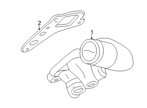 2003 Lincoln Aviator Oil Cooler Adapter Diagram for 2C5Z-6881-BA