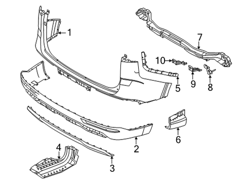 2022 Kia Carnival Bumper & Components - Rear BOLT Diagram for 1145710306B