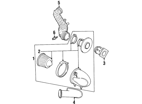 1996 Ford Mustang Powertrain Control ECM Diagram for F6PZ-12A650-YA