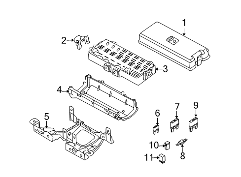 2007 Lincoln Mark LT Electrical Components Engine Harness Diagram for 7L3Z-12A581-FA