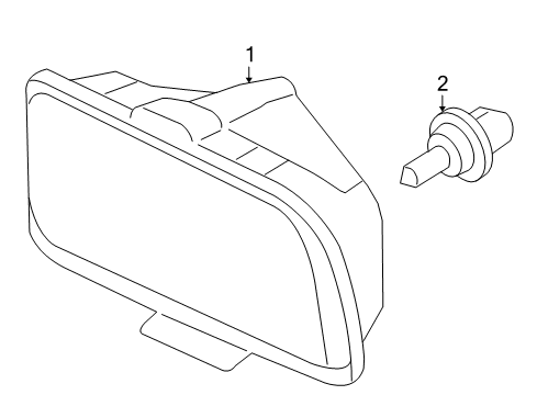 2006 Ford Mustang Bulbs Composite Assembly Diagram for 4R3Z-13008-AB