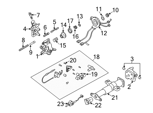 1997 Buick Park Avenue Housing & Components Theft Deterrent Module Assembly Diagram for 10355946