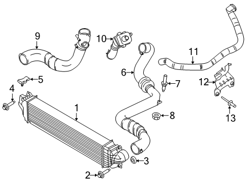 2015 Ford Fusion Powertrain Control Air Duct Diagram for DS7Z-6C646-B