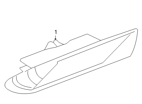 2004 Acura TL Front Lamps - Side Marker Lamps Light Assembly, Right Front Side Marker Diagram for 33800-SEP-A01