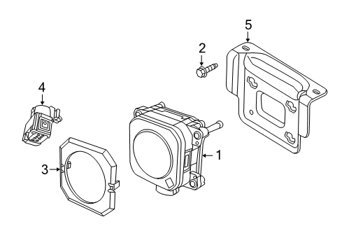 2018 Jeep Grand Cherokee Cruise Control System Cover-Sensor Diagram for 68272495AB