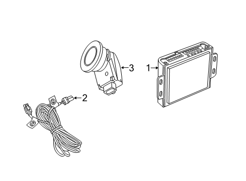 2020 Dodge Challenger Electrical Components Module-Parking Assist Diagram for 68445309AB